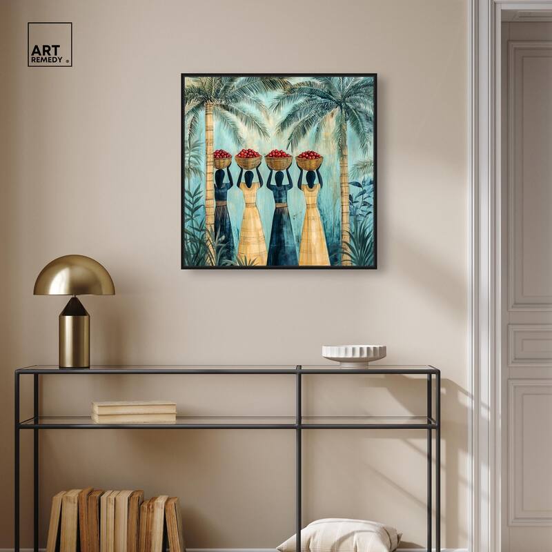 Walk Under Palms Canvas by Art Remedy