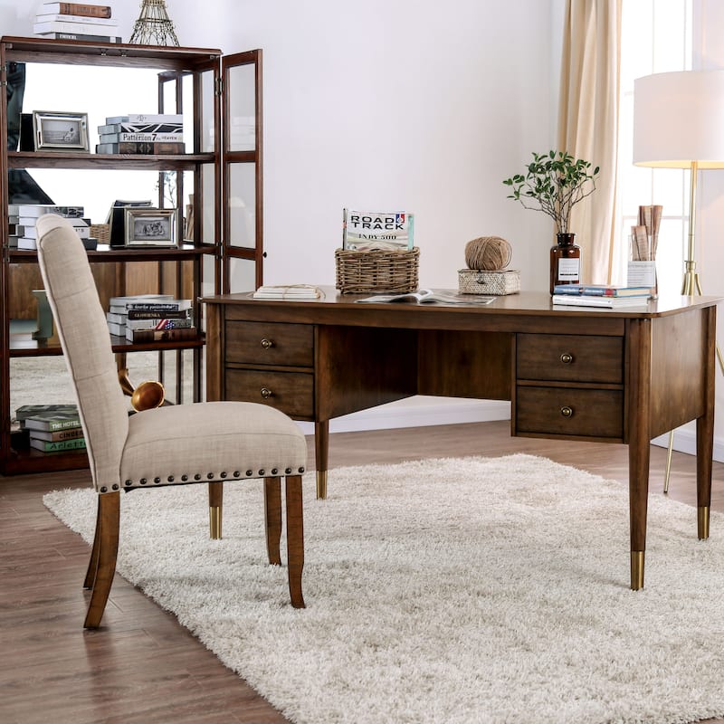 Carson Carrington Pilos Rustic Antique Oak 60-inch Computer Desk