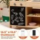 preview thumbnail 4 of 6, Kids BBQ Playset with Chalkboard, Sink and Storage Cabinet - 27" x 16" x 35.5"
