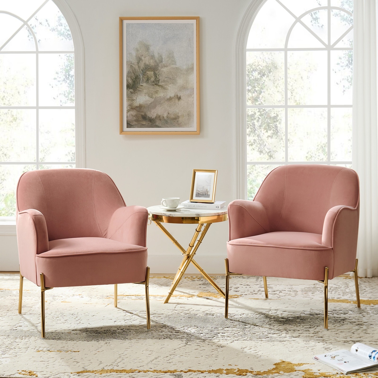 Carson carrington arvika button tufted deals high back velvet accent chair