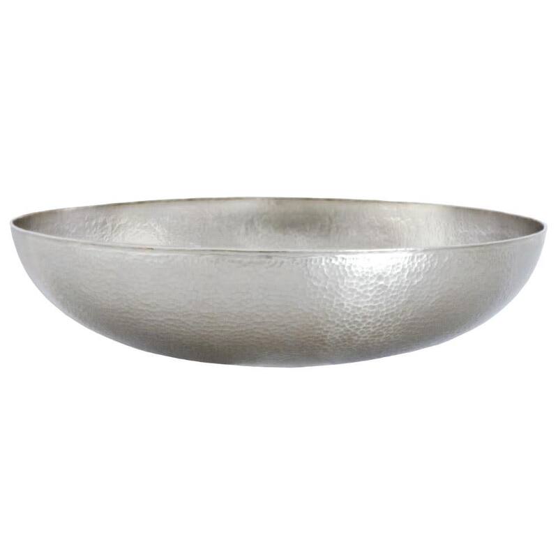Native Trails Maestro Sonata 17" Copper Vessel Bathroom Sink - Brushed Nickel
