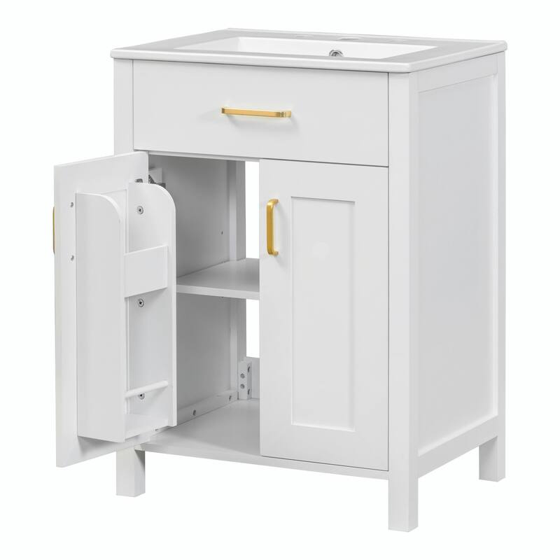 24" Bathroom Vanity Combo with Ceramic Sink