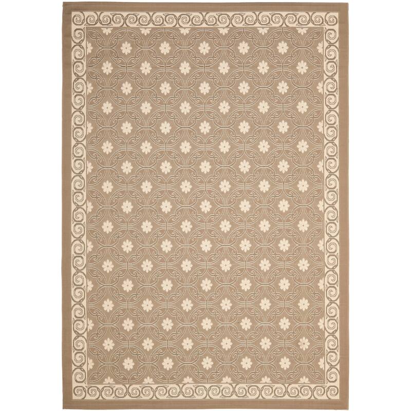 SAFAVIEH Courtyard Vernetta Lonni Outdoor Waterproof Patio Backyard Rug
