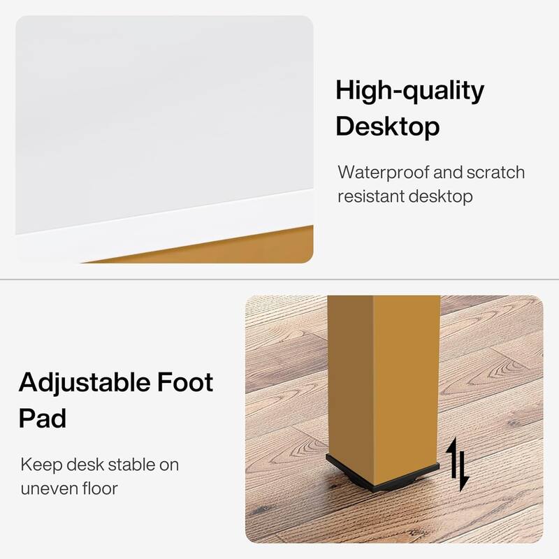 78.7" Extra Long 2-Person Computer Desk, Double Workstation for Home Office