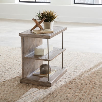 City Scape Burnished Beige Chairside Table
