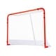 preview thumbnail 2 of 9, White Street Hockey Net with Orange Steel Frame Perfect for Indoor and Outdoor