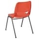 preview thumbnail 35 of 87, 5 Pack 880 lb. Capacity Ergonomic Shell Stack Chair with Metal Frame