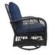 preview thumbnail 6 of 18, 3 Pieces Outdoor Wicker Swivel Rocker Set with Glass Top Side Table