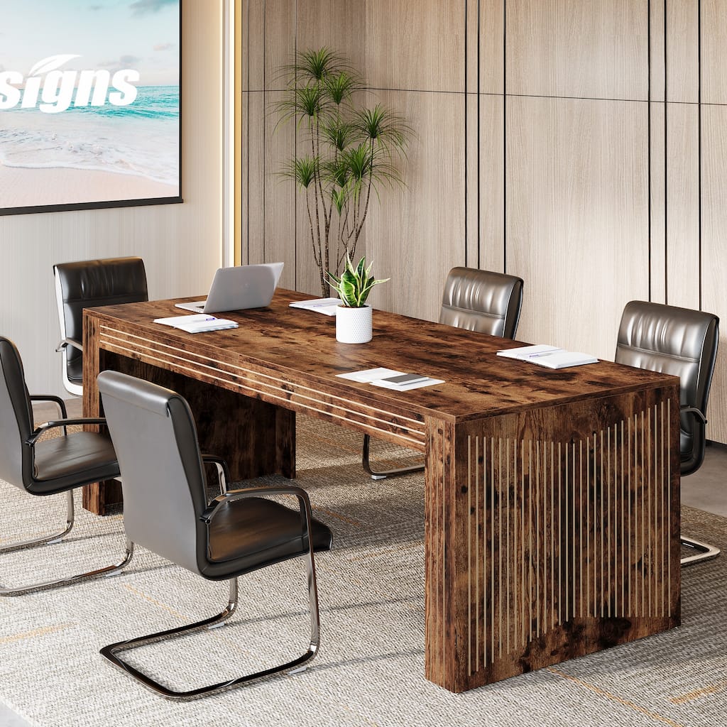 79-Inch Large Meeting Table for Office, Boardroom, Training Seminar