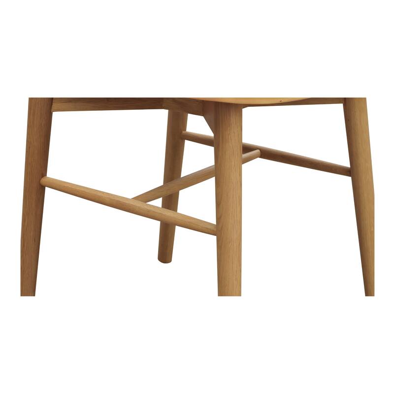 NADAAL STUDIOS Briar Dining Chair, Spindle Back, Solid Walnut Frame, Walnut Finish - Set of 2