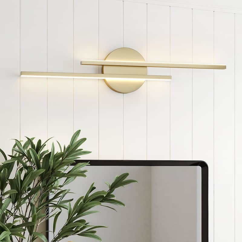 Modern Fixtures 21" Bathroom Vanity Lights Over Mirror Wall Sconce