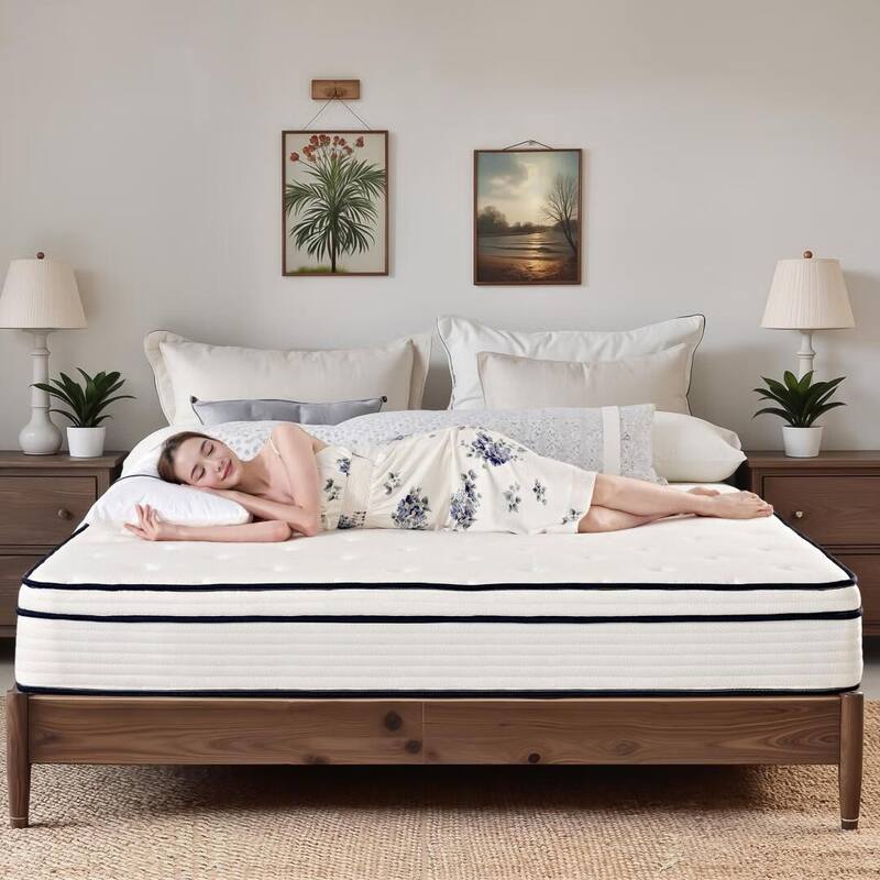 12 inch Medium Euro Top Gel Memory Foam Independent Bagged Spring Mattress in a Box - Full