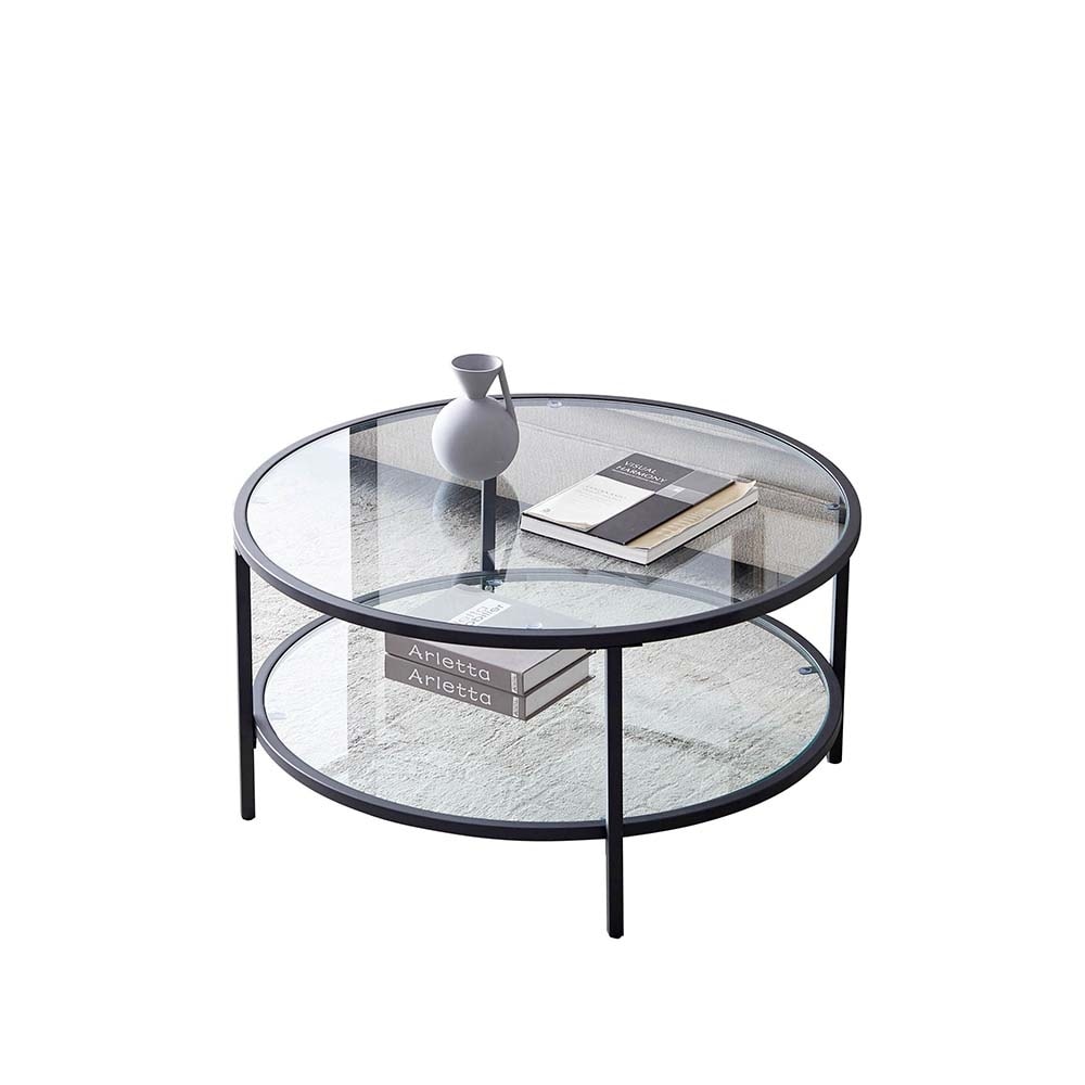Featured image of post Black Glass Coffee Table With Storage - These nested coffee tables include two functional yet very stylish tables.