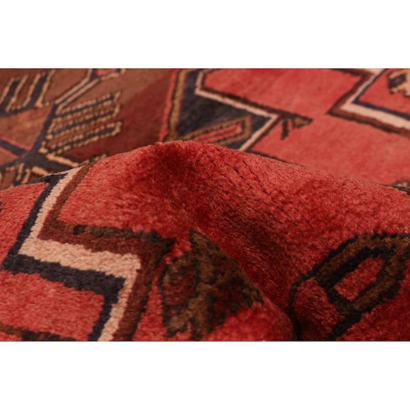 ECARPETGALLERY Hand-knotted Anadol Red Wool Rug - 3'5 x 9'6