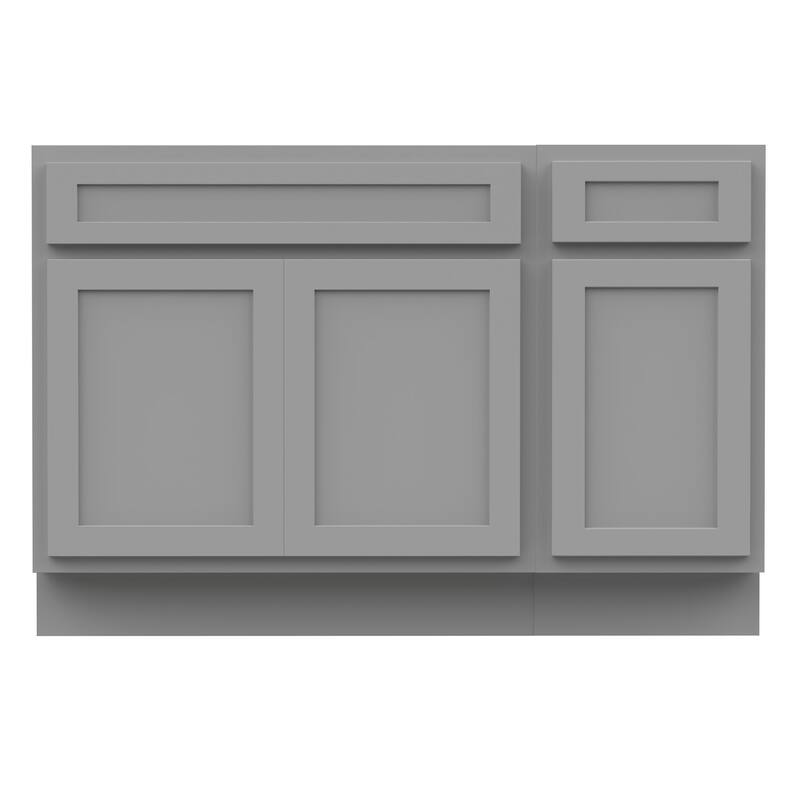 Vanity Art 45" Oak Freestanding Bathroom Vanity Cabinet without Top