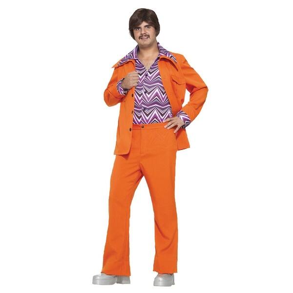 Shop Orange And Purple 1970 S Style Leisure Suit Men Adult