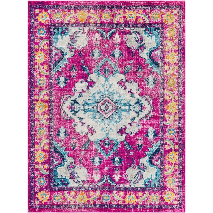 Livabliss Frederika Faded Medallion Area Rug