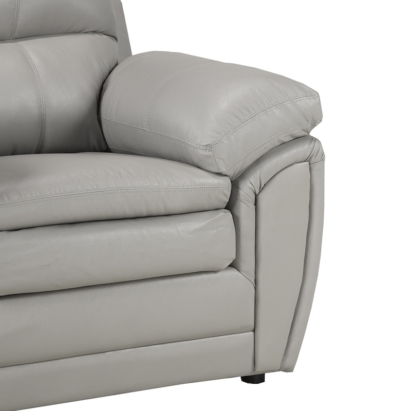 Simon Leather Gel Upholstered Loveseat