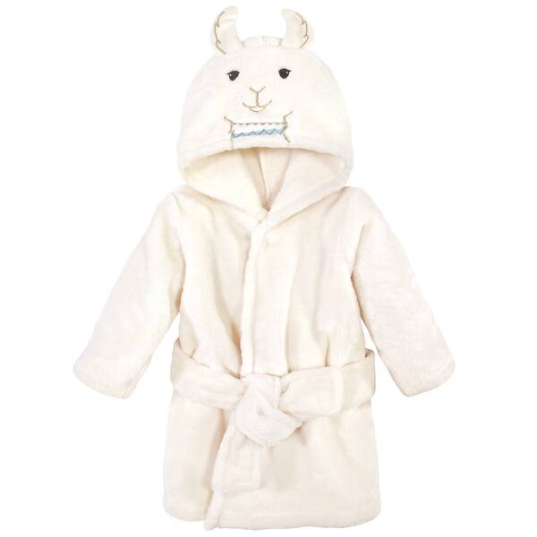 slide 1 of 1, Little Treasure Baby Unisex Plush Bathrobe, Neutral Llama, 0-9 Months - Neutral Llama - 0-9 Months 0-9 Months - Neutral Llama