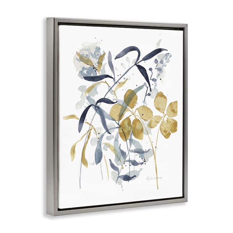 Stupell Impressions of Nature Sprigs Framed Floater Canvas Wall Art Design By Krinlox