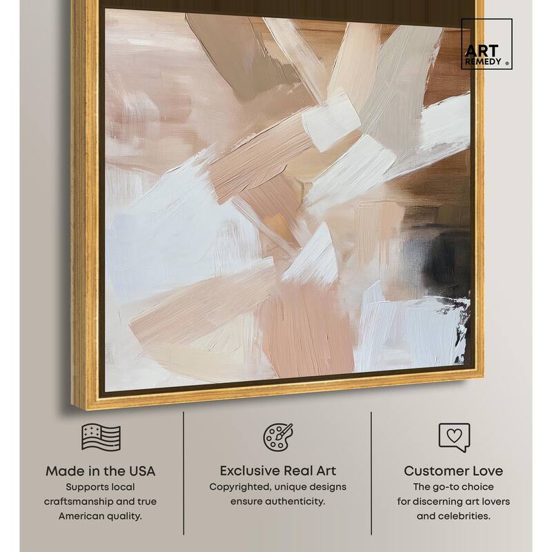 Taupe and Ash II Canvas by Art Remedy