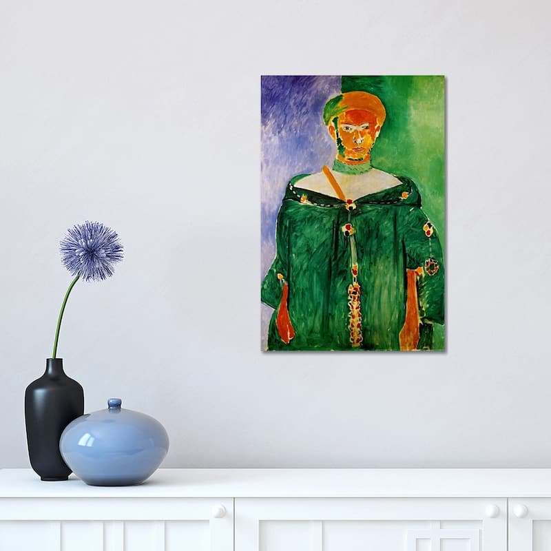 iCanvas "Moroccan in Green (1913)" by Henri Matisse Canvas Print - 18x12x1.5