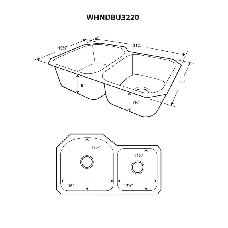 Whitehaus Collection Noah's Under mount Sink