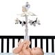 preview thumbnail 2 of 6, Lambs & Ivy Jungle Party Gray Animals Musical Baby Crib Mobile Soother Toy