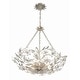 preview thumbnail 4 of 6, Marselle 6 Light Antique Silver Chandelier - 24"W x 6"H x 24"D