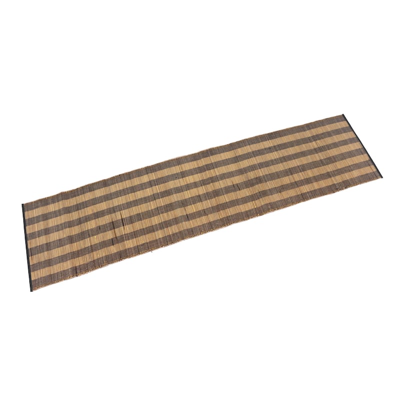 Novica Handmade Warm Stripes Cotton Blend Table Runner