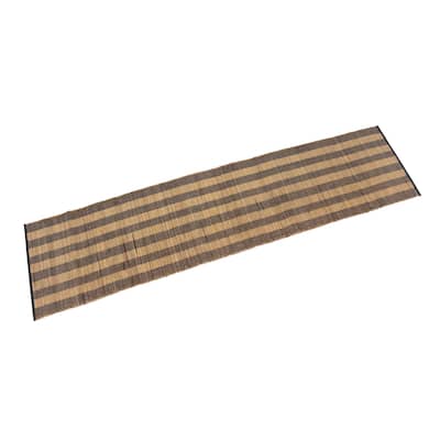 Novica Handmade Warm Stripes Cotton Blend Table Runner