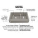 preview thumbnail 48 of 59, Karran Retrofit Farmhouse Quartz 34 in. Double Bowl 60/40 Sink Kit