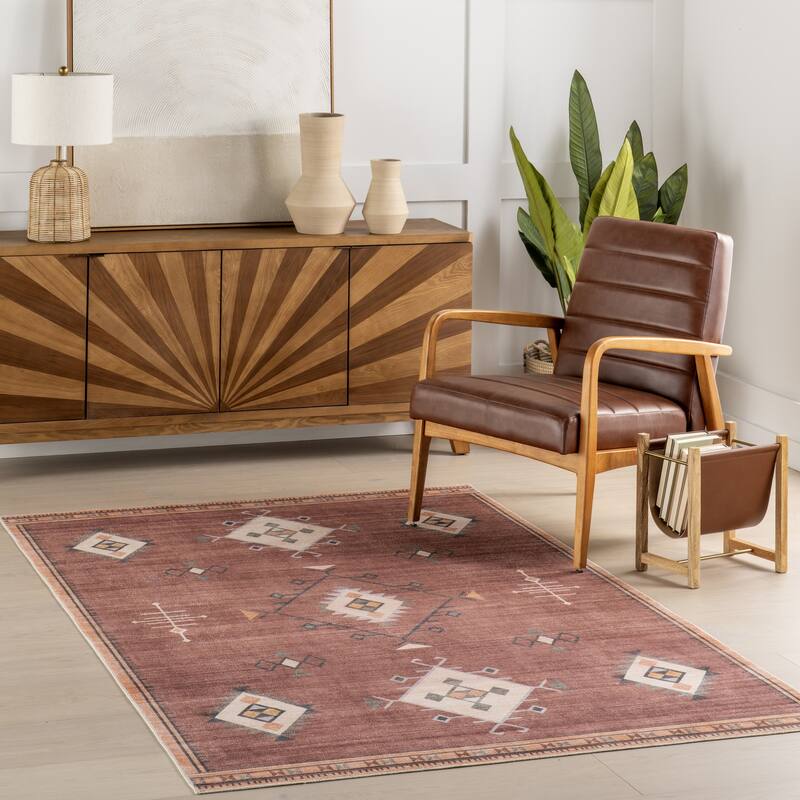 Nuloom Shenai SplashGuard Machine Washable Area Rug