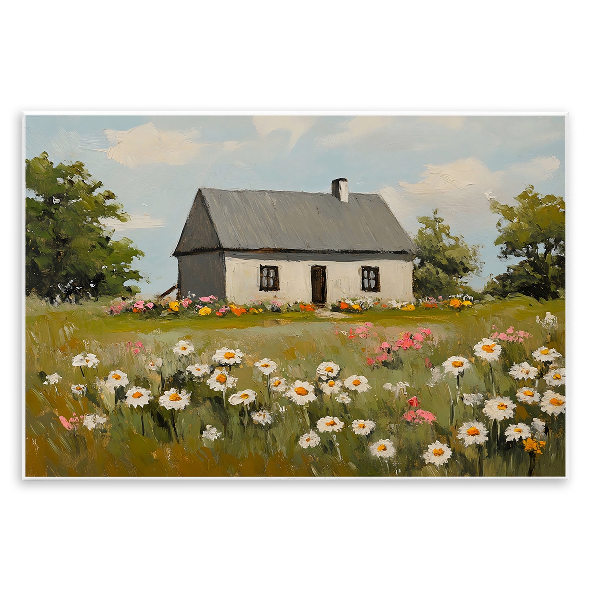 Stupell Cottagecore Daisy Field Wall Plaque Design by Franklyn Gregory