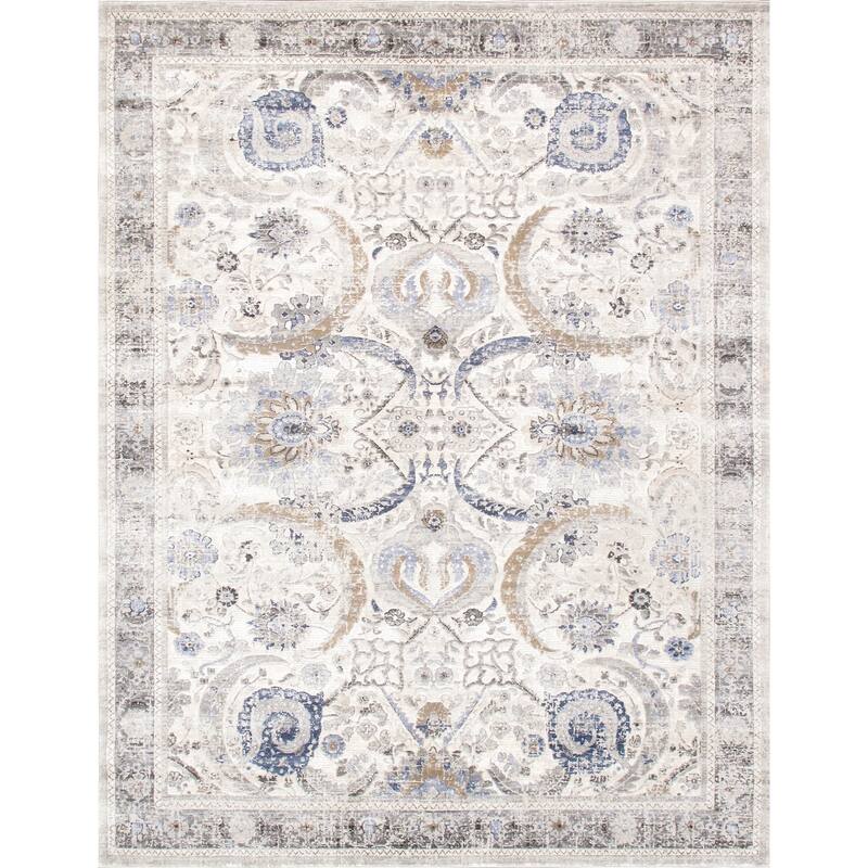Pasargad Home Turkish Fantasia Design Oriental Area Rug - 4' 0" X 6' 0" - Ivory/Beige