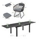 preview thumbnail 22 of 23, 7/11PC Outdoor Aluminum Expandable Patio Dining Sets Extension Table with Rattan Chair