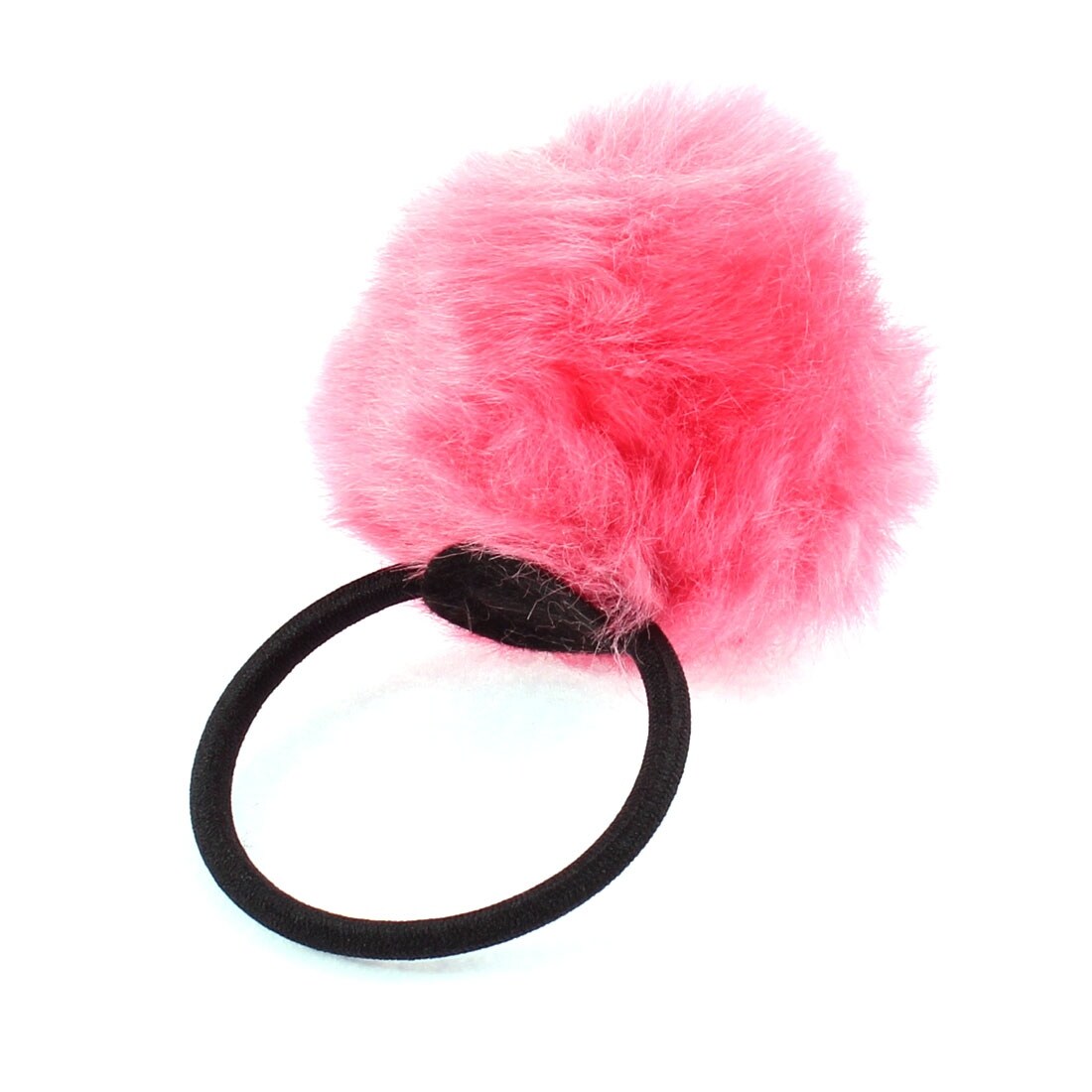 Shop Lady Fluffy Faux Fur Decor Stretchy Band Hair Tie Ponytail