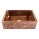 preview thumbnail 2 of 10, Ganku Copper 33" Single Bowl Farmhouse Apron Front Undermount Kitchen Sink