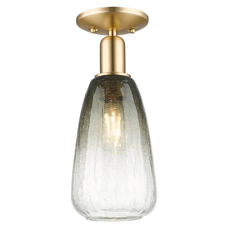 Innovations Lighting 716-1C-G480-6SL Brookhaven Almond 6" Wide - Champagne Bronze