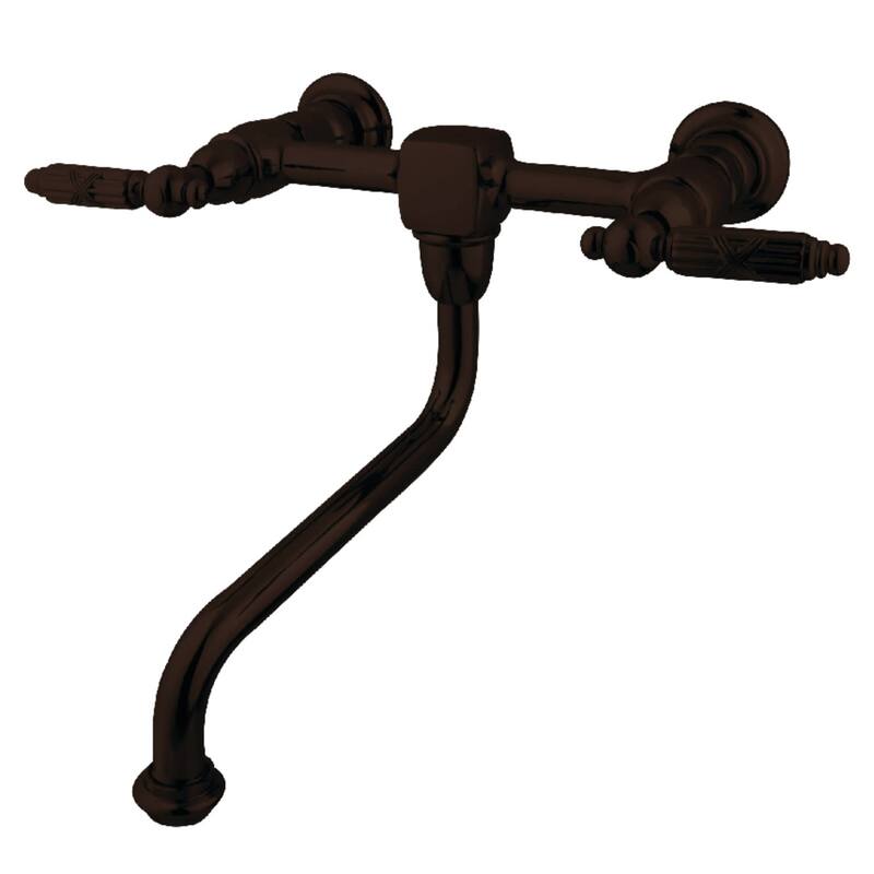 Kingston Brass Heritage 1.2 GPM Wall Mounted Bridge Bathroom Faucet