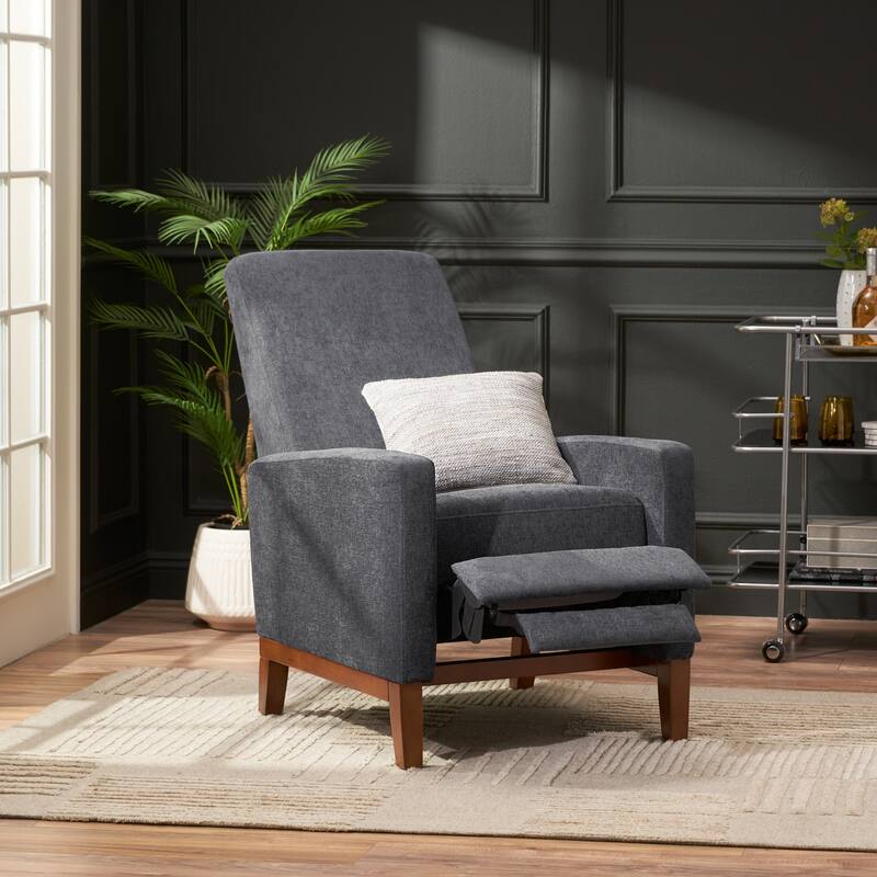Roomfitters 27'' Wide Wood Hand Manual Club Recliner, Comfortable Lounge Chair for Living Room