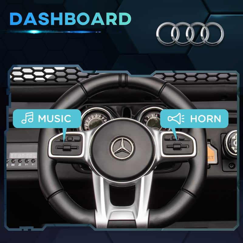 Aosom 12V Battery Powered Licensed Mercedes-Benz Ride on Truck