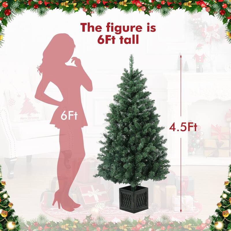 4.5ft Artificial Christmas Tree 2 PACK - 4.5 Foot