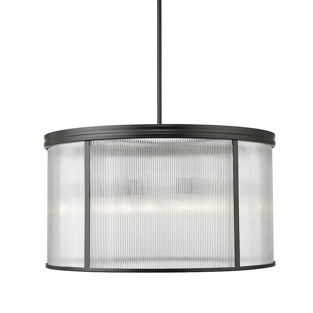 Z-Lite 7504P32 Carnaby 9 Light 33" Wide Drum Chandelier