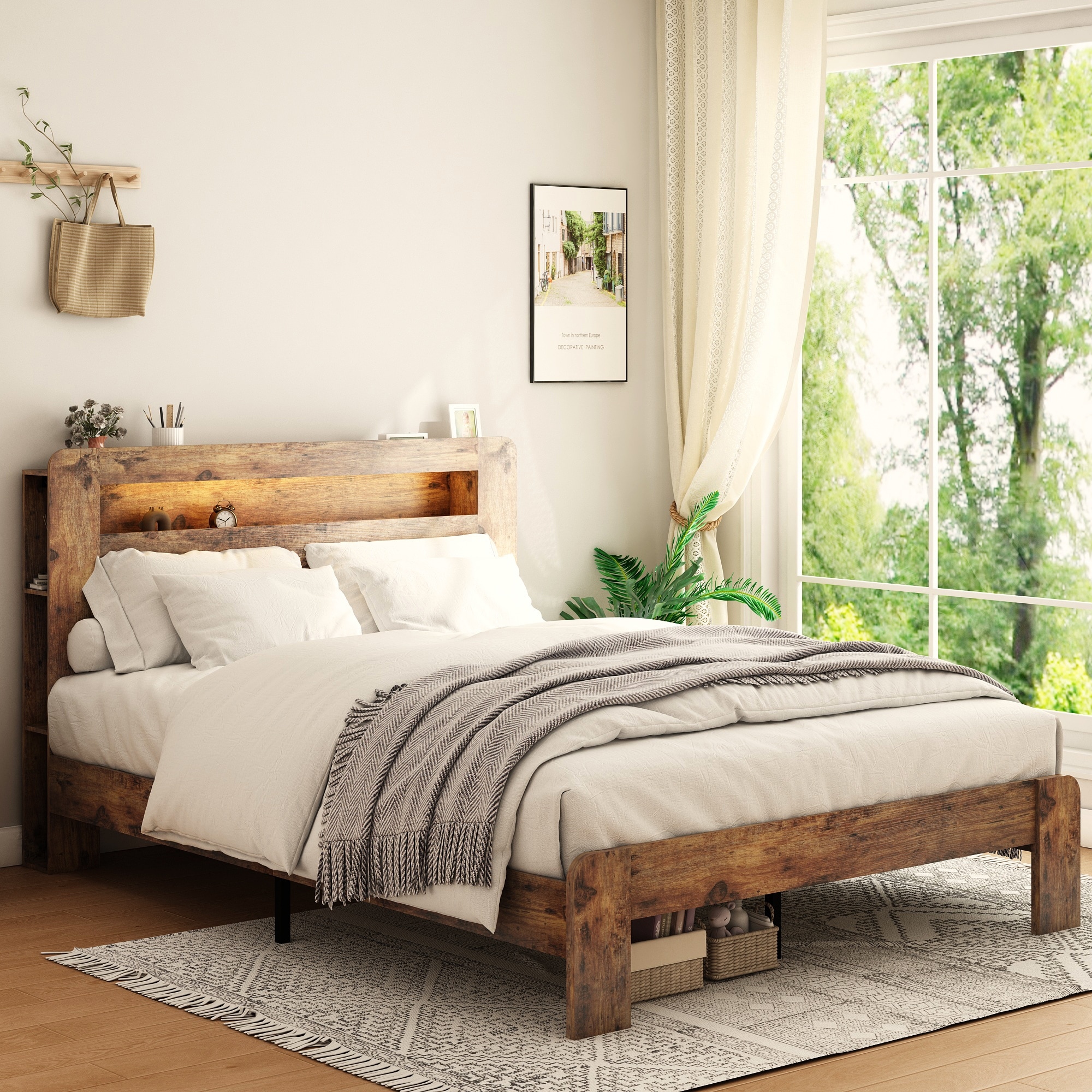 Industrial king store size bed