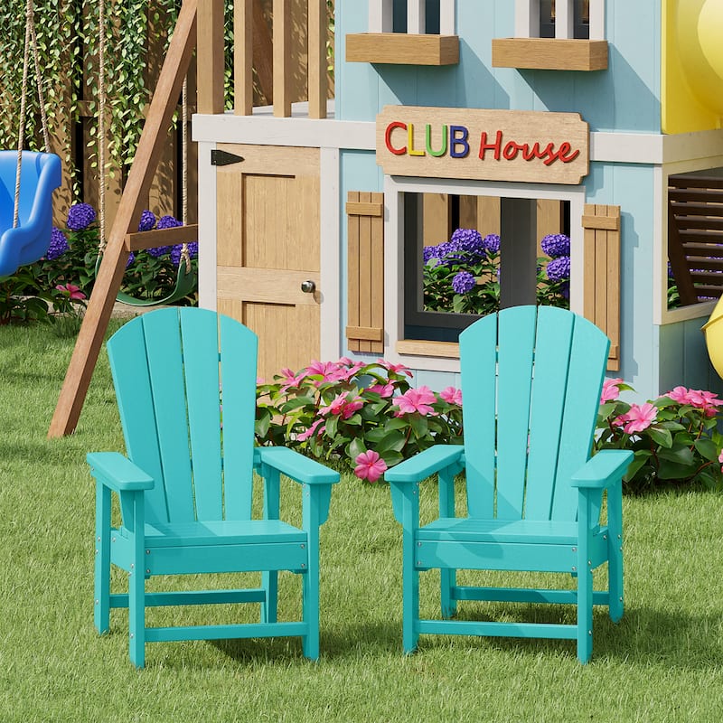 Laguna Kids Outdoor Poly Adirondack Chair (Set of 2)