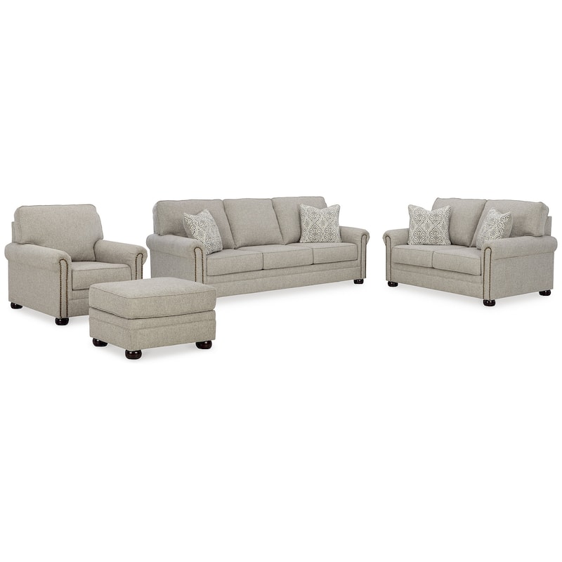 Signature Design by Ashley Gaelon Beige 4-Piece Upholstery Package - 87"W x 41"D x 39"H
