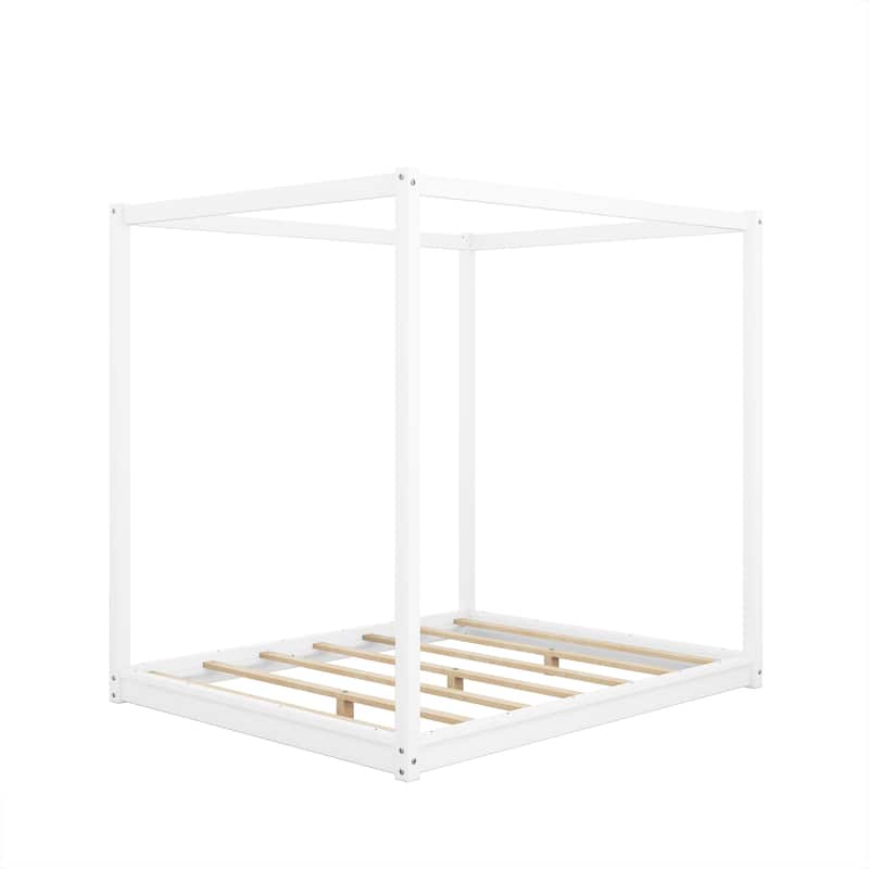 Canopy Platform Bed with Support Legs