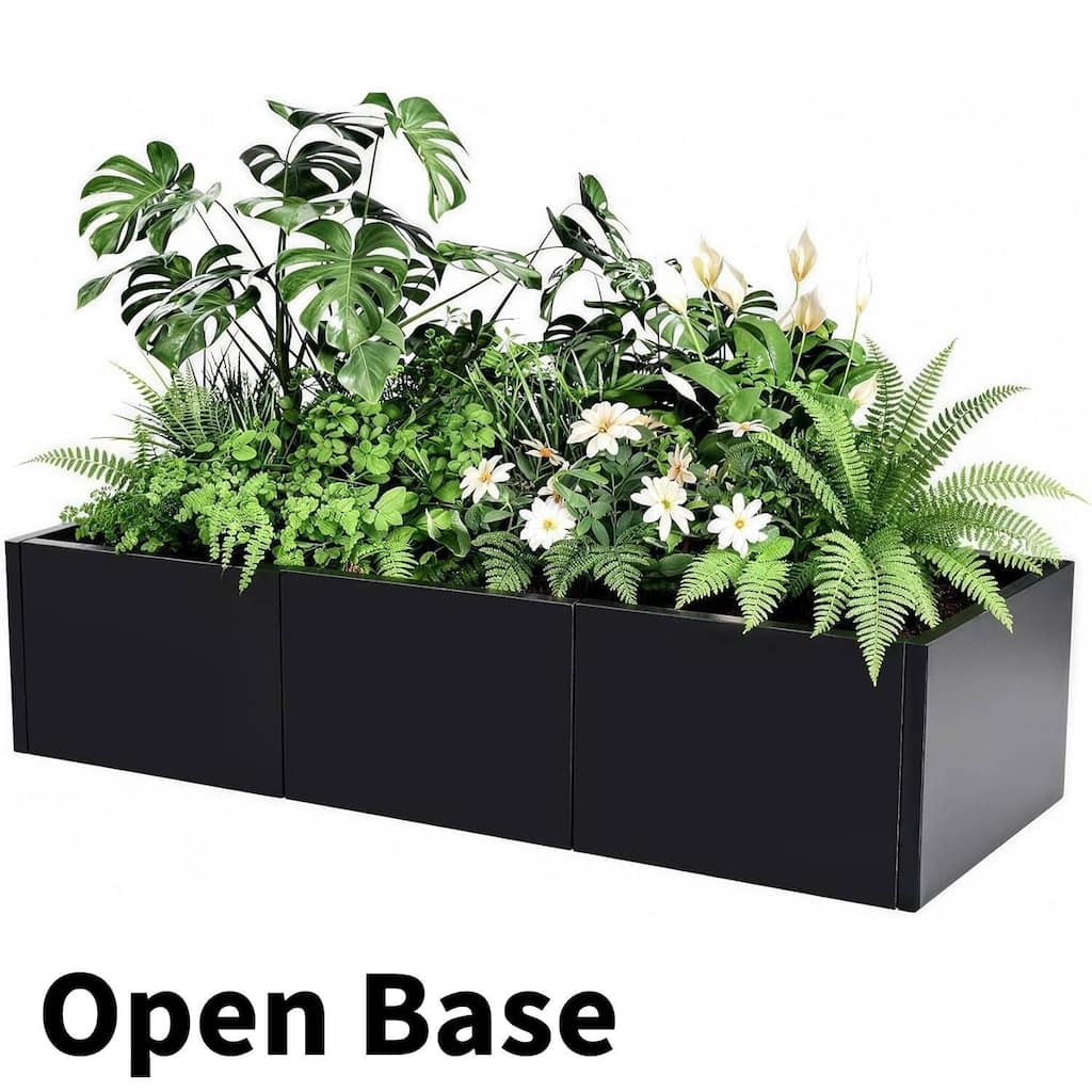 51" Modern Raised Garden Bed Planter, Ideal for Yard, Patio, No Base - N/A