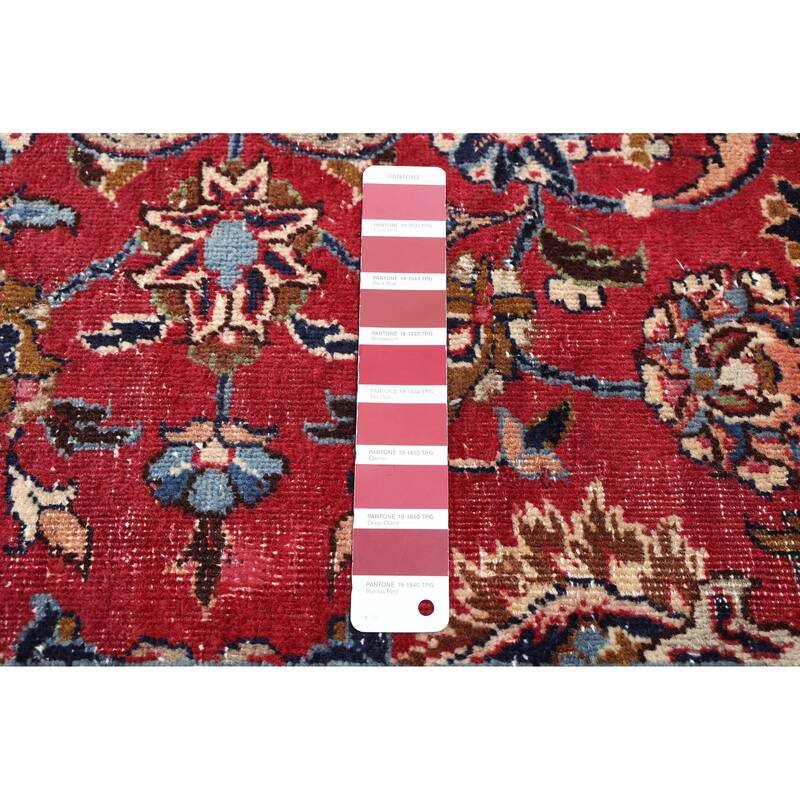 ECARPETGALLERY Hand-knotted Antalya Vintage Red Wool Rug - 7'11 x 10'0